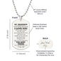 MY GRANDSON-DOG TAG