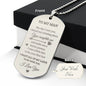 TO MY MAN-DOG TAG