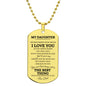 MY DAUGHTER/DAD-DOG TAG