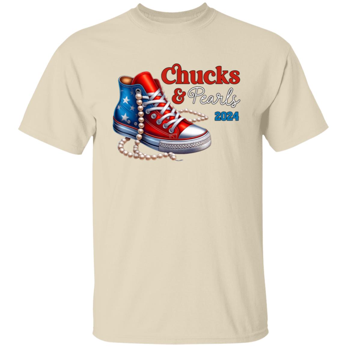 Chucks & Pearls Flag Print T-Shirt