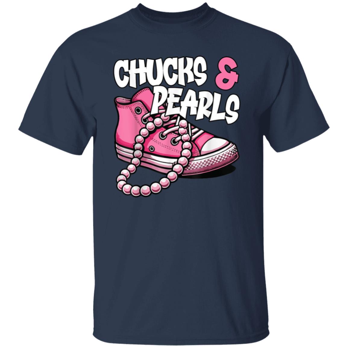 Chucks & Pearls Pink T-Shirt