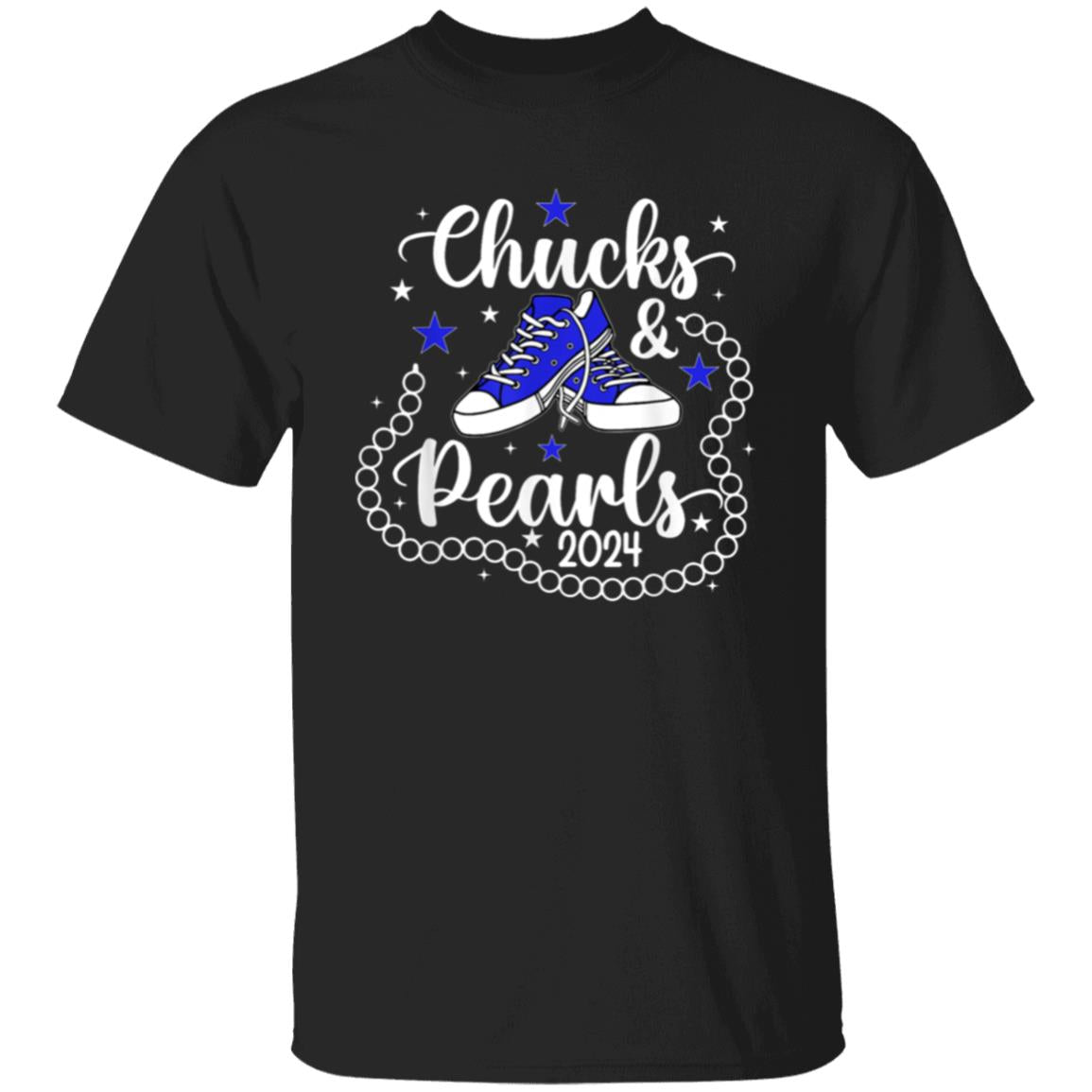 Chucks & Pearls Blue T-Shirt