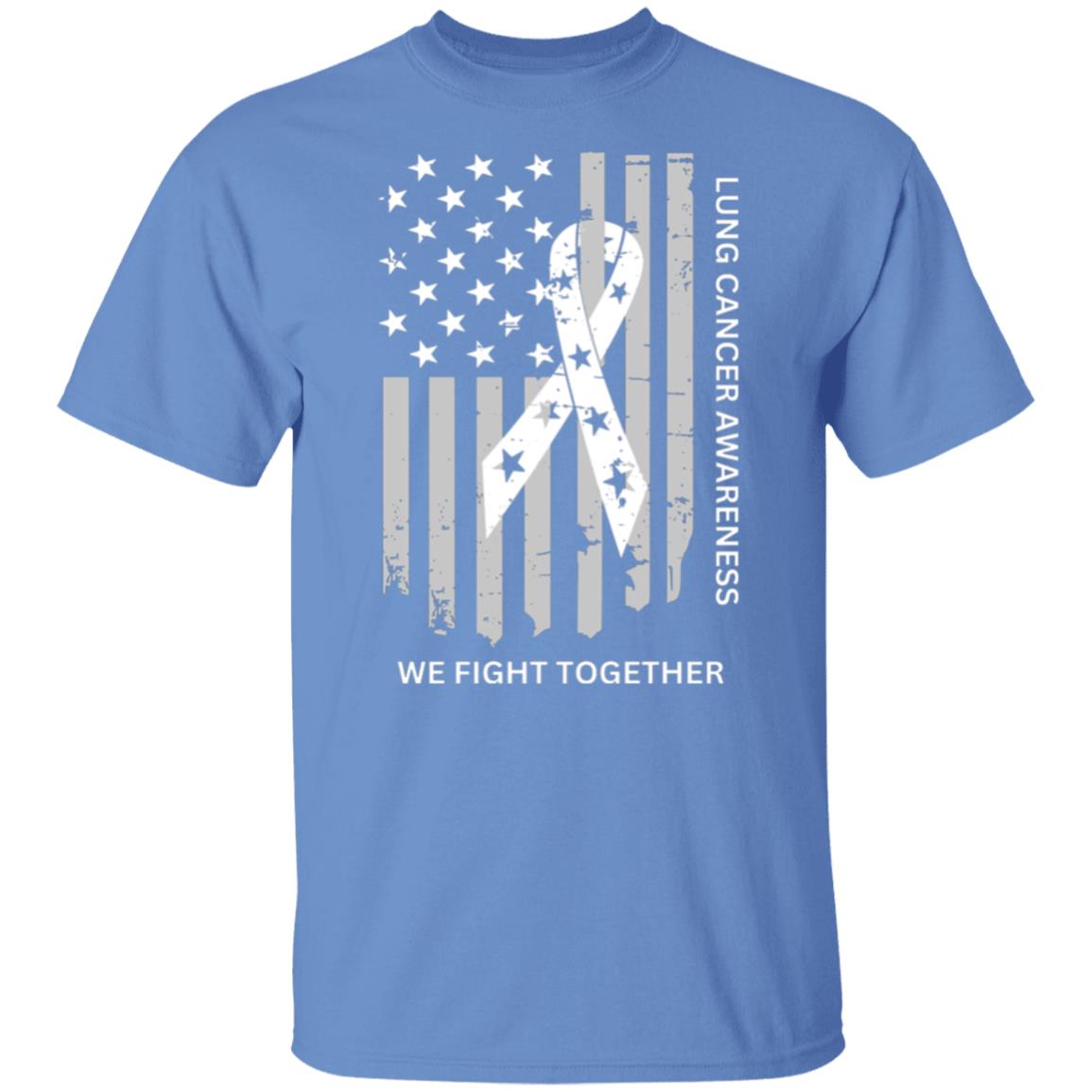 WE FIGHT TOGETHER LUNG CANCER FLAG T-Shirt