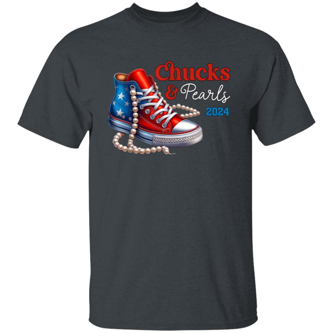 Chucks & Pearls Flag Print T-Shirt