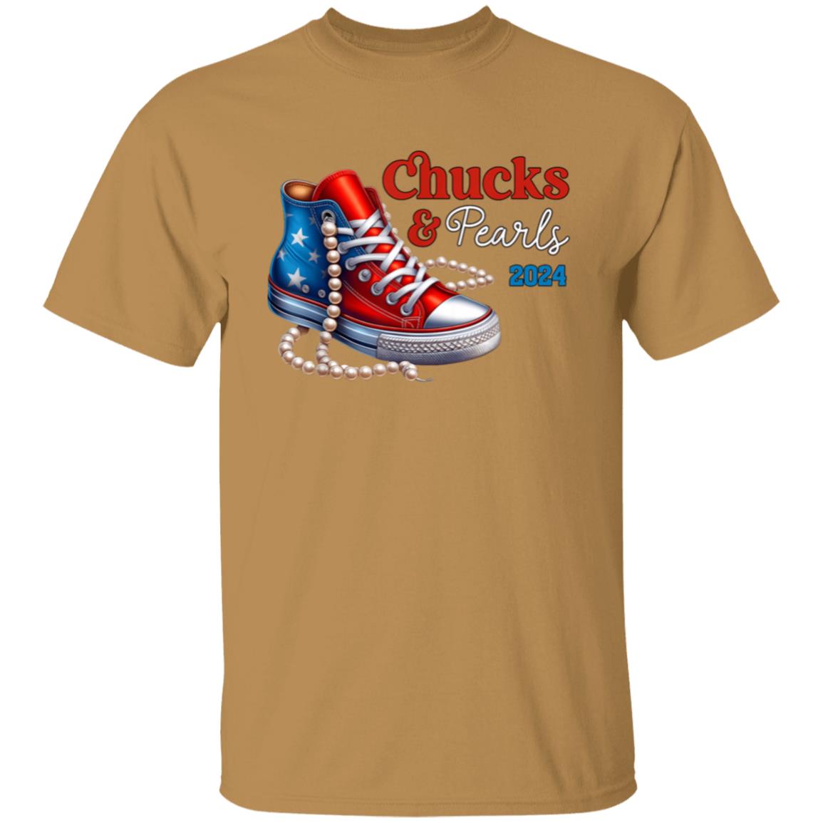 Chucks & Pearls Flag Print T-Shirt