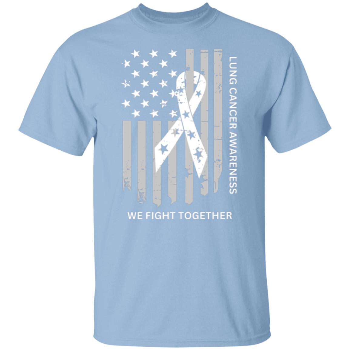 WE FIGHT TOGETHER LUNG CANCER FLAG T-Shirt