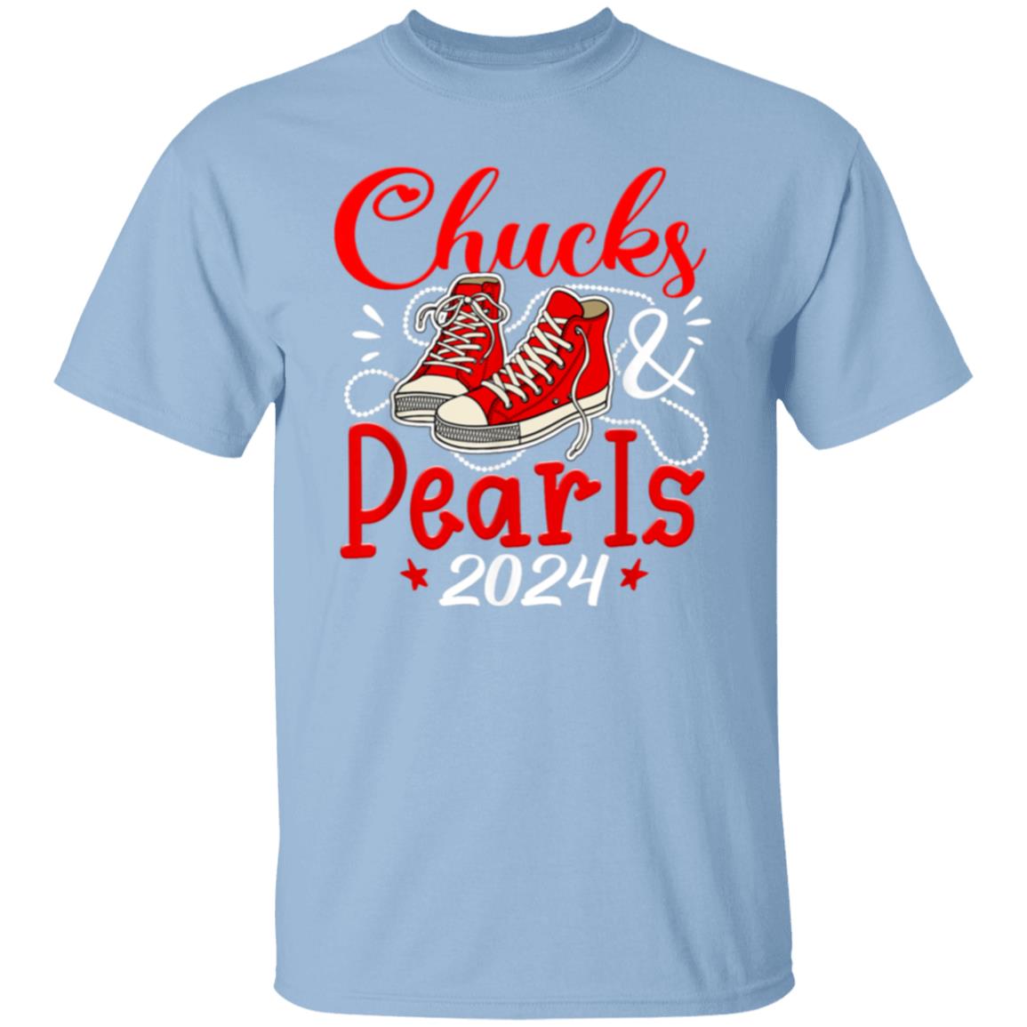 Chucks & Pearls Red T-Shirt