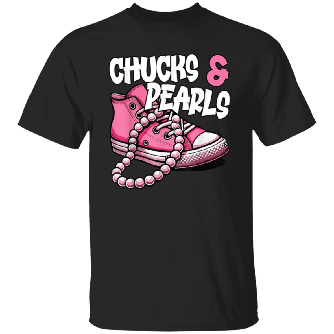 Chucks & Pearls Pink T-Shirt