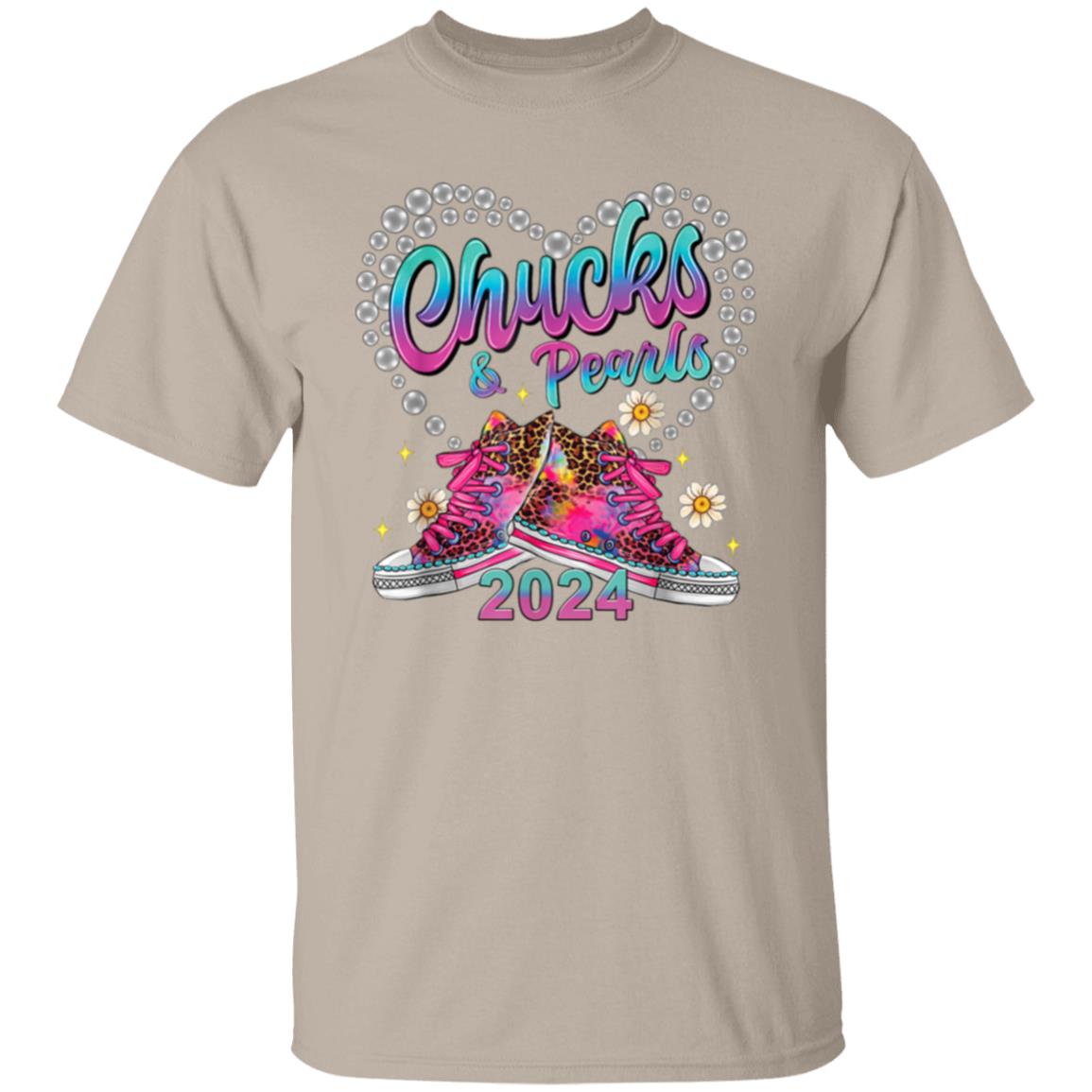 Chucks & Pearls Bling T-Shirt