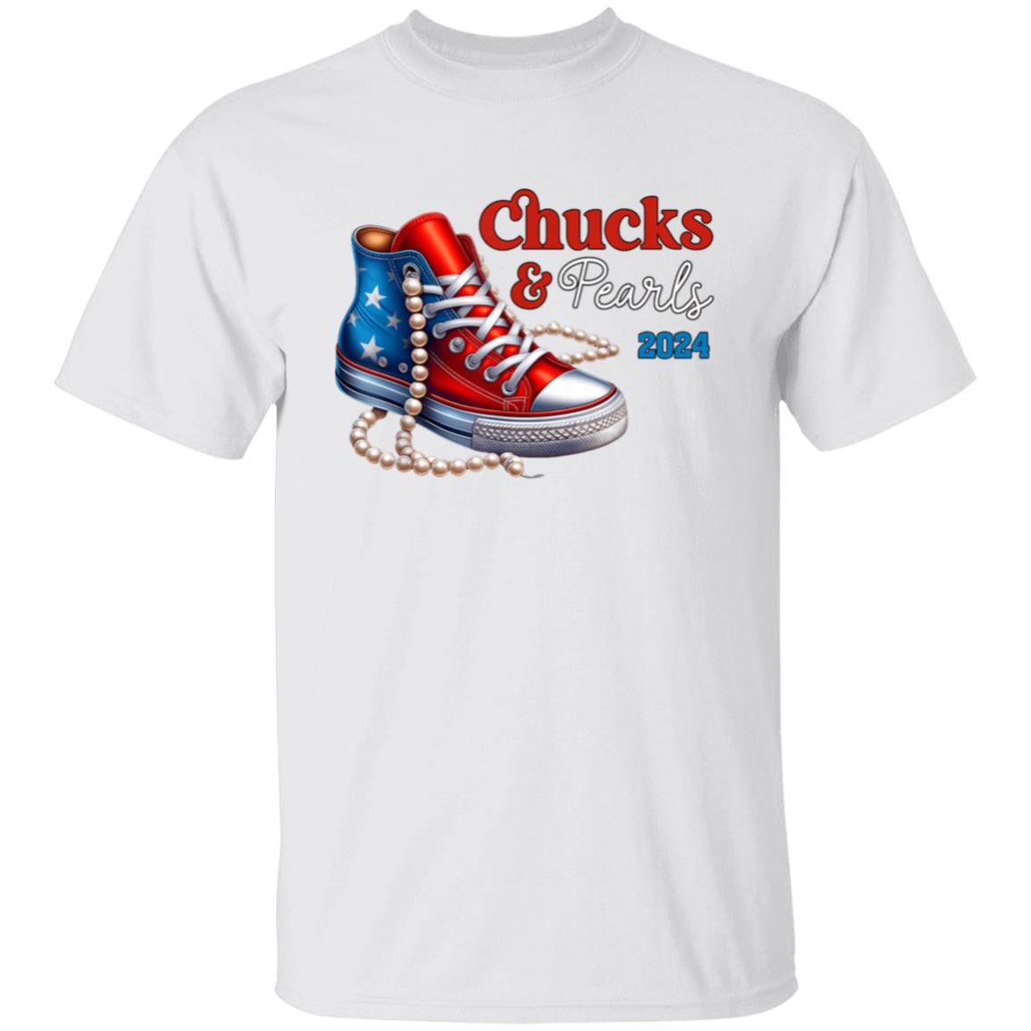 Chucks & Pearls Flag Print T-Shirt