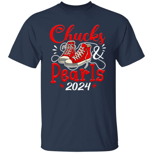 Chucks & Pearls Red T-Shirt