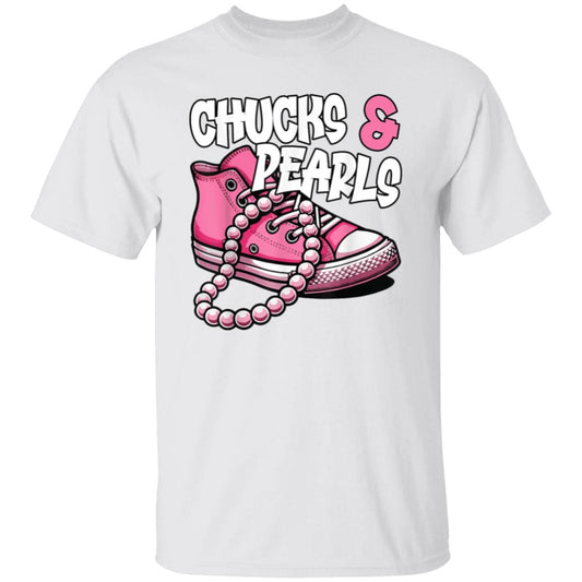 Chucks & Pearls Pink T-Shirt