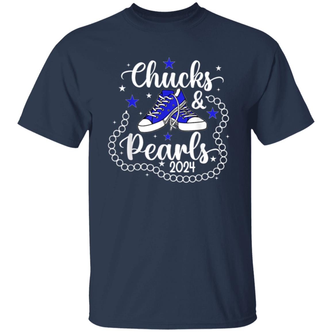 Chucks & Pearls Blue T-Shirt