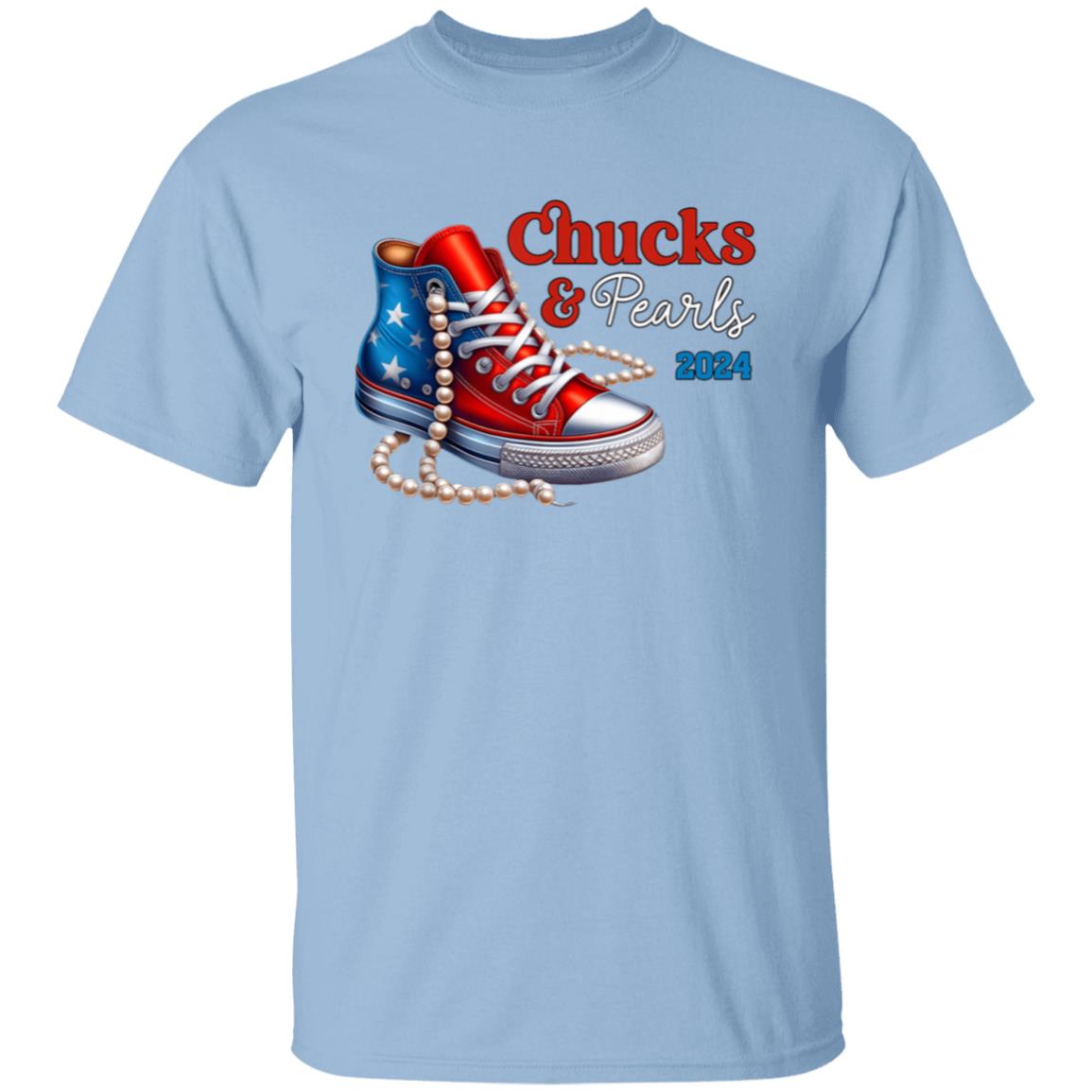 Chucks & Pearls Flag Print T-Shirt