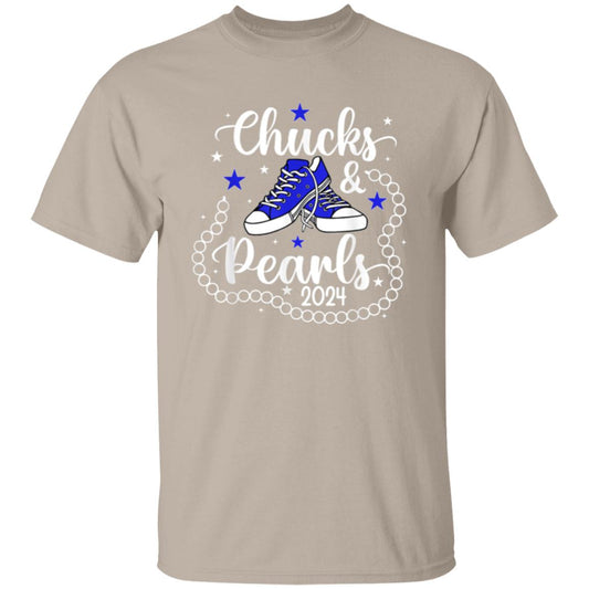 Chucks & Pearls Blue T-Shirt