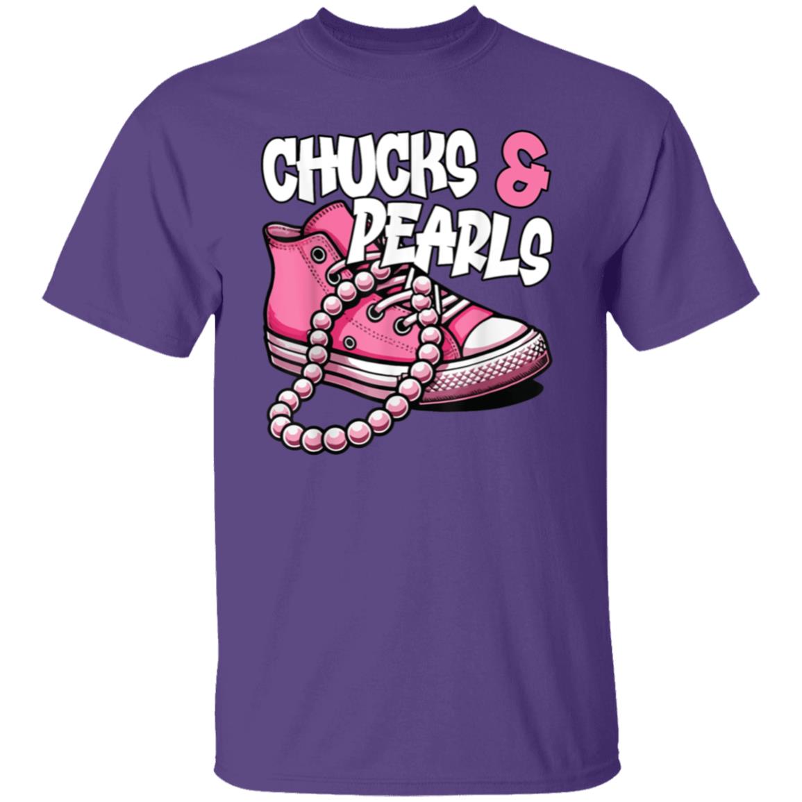 Chucks & Pearls Pink T-Shirt