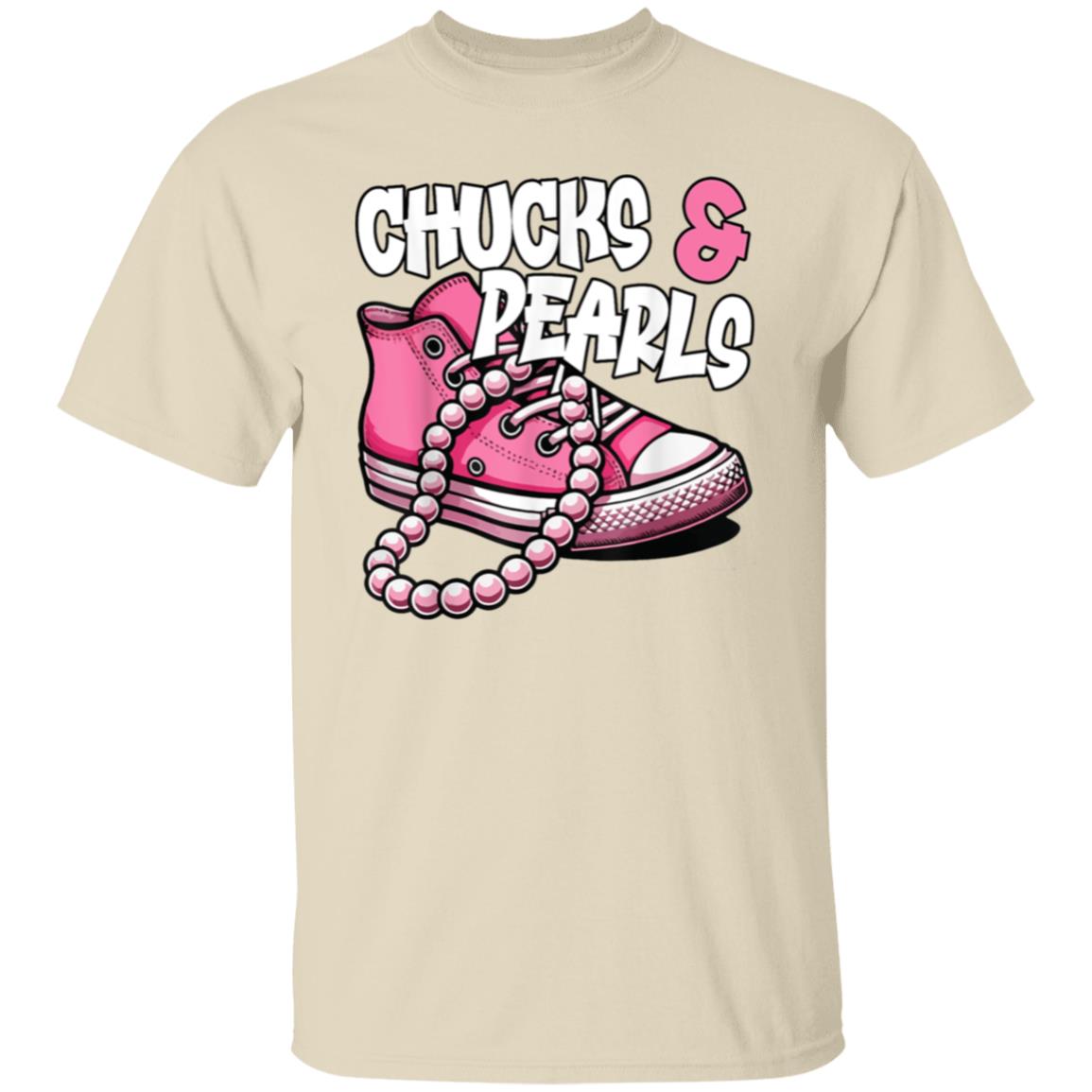 Chucks & Pearls Pink T-Shirt