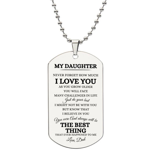 MY DAUGHTER/DAD-DOG TAG