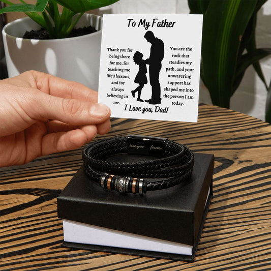 To My Father from Daughter bracelet