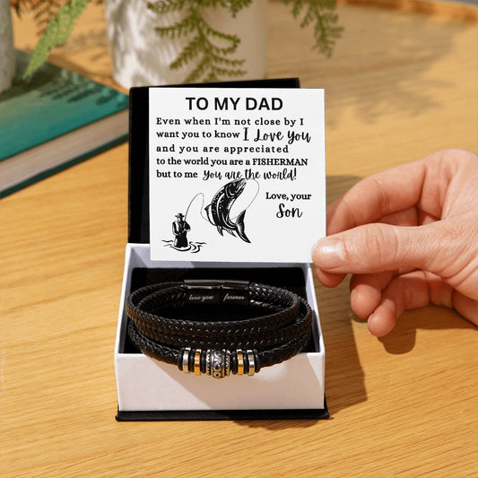 Fisherman Dad bracelet from Son