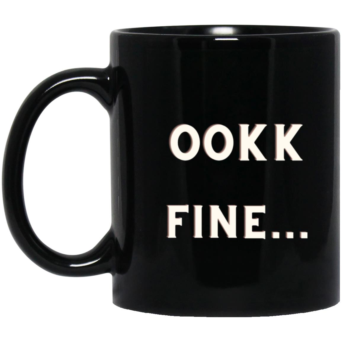 11 oz. Black Mug OOKK FINE