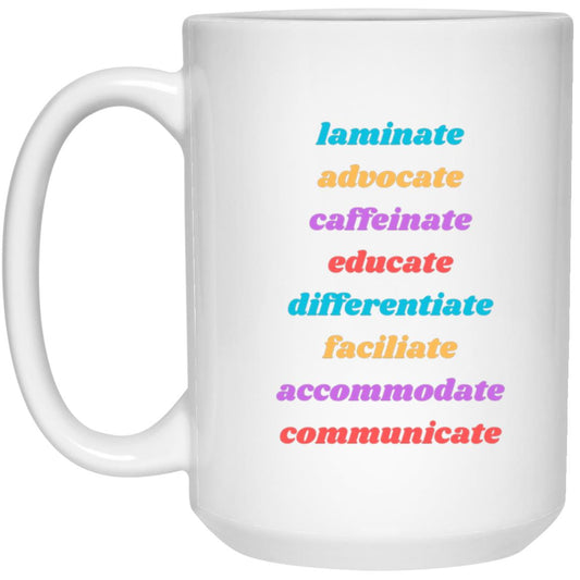 Laminate Advocate 15 oz. White Mug