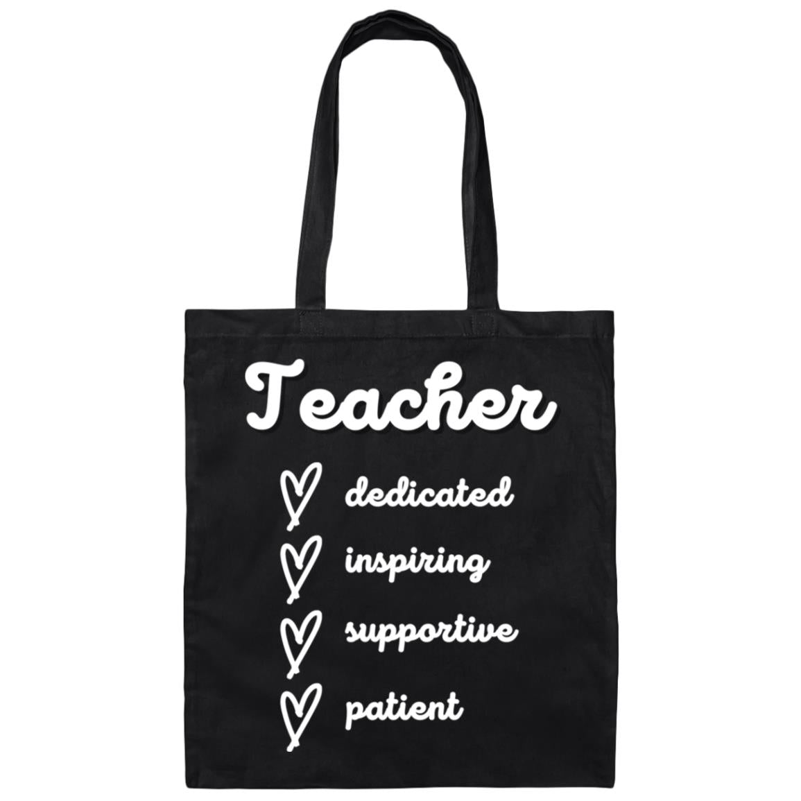 Teacher Canvas Tote Bag