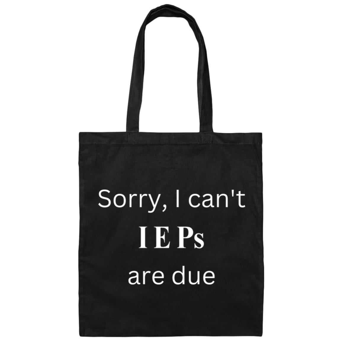 IEP DUE Canvas Tote Bag