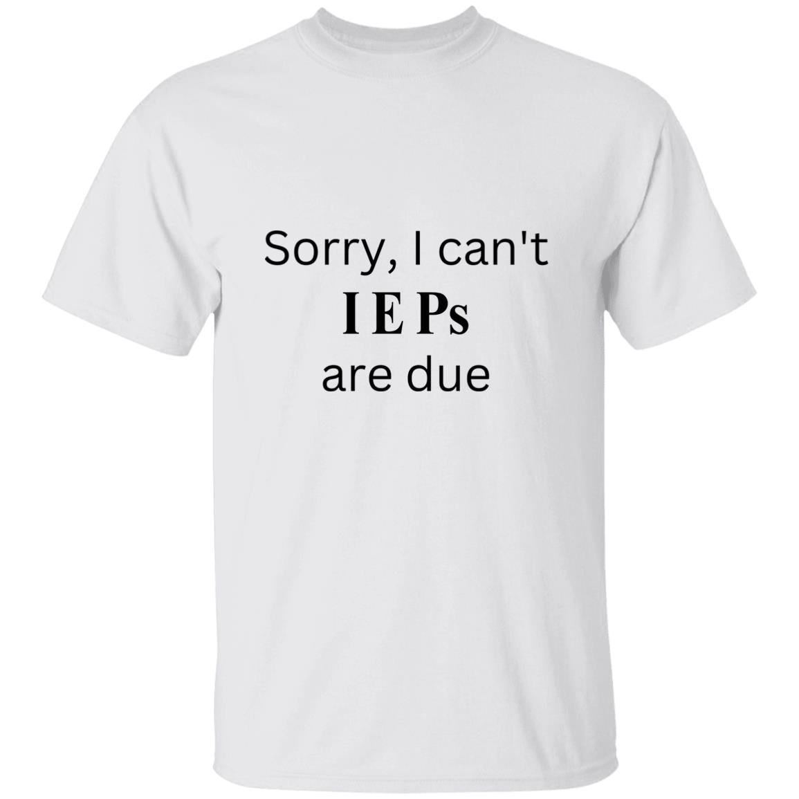 IEP DUE T-Shirt blk words