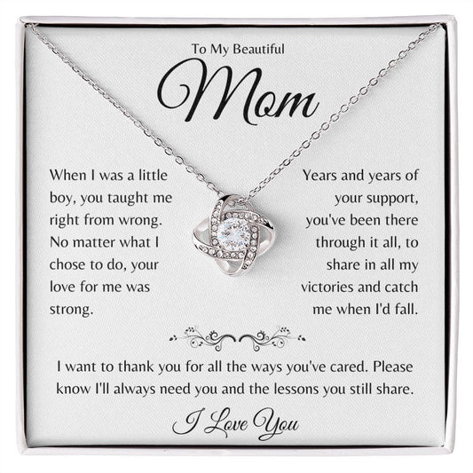 To my Beautiful Mom from Son