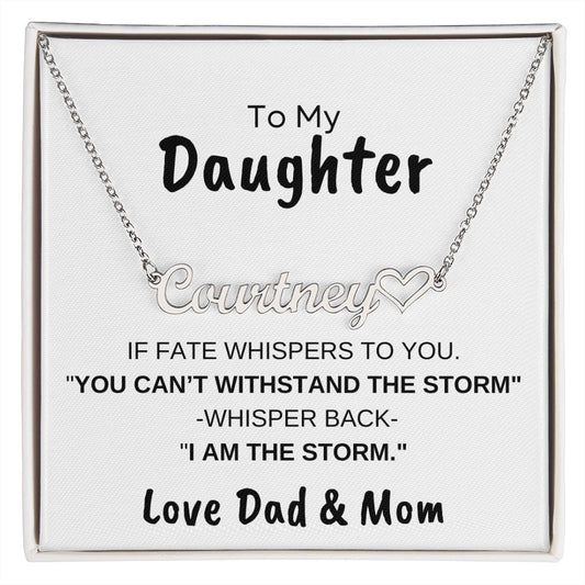 To My Daughter Love Dad and Mom